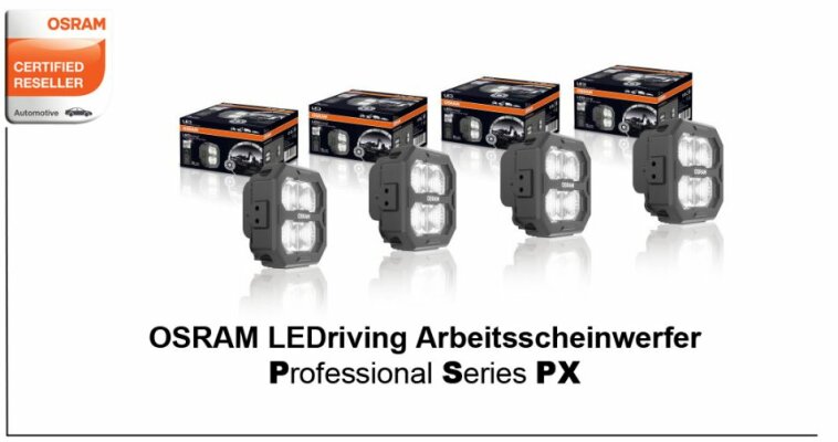 Osram LEDriving PX Serie - Ab sofort lieferbar! - Osram LEDriving Arbreitsleuchten - PX Series