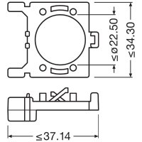 OSRAM LEDriving ADAPTER 64210DA02 – Montagehalterung für Night Breaker H7 LED